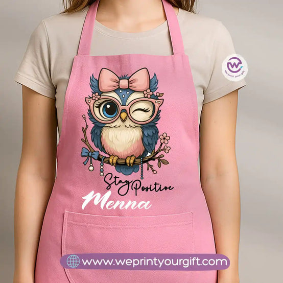 Personalized apron-Owl