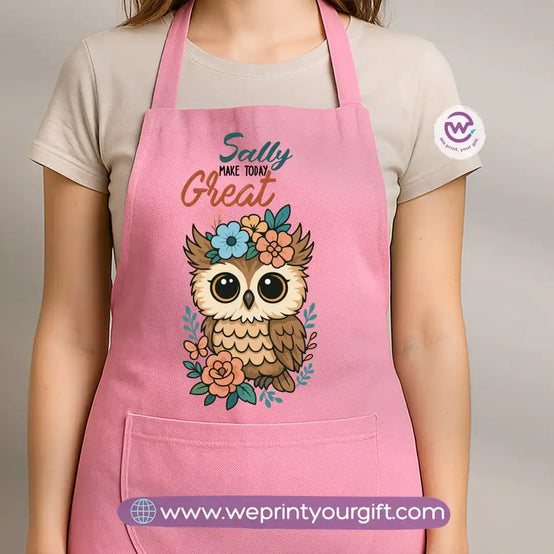 Personalized apron-Owl