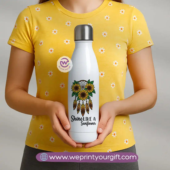 Custom thermal bottle- Sunflower