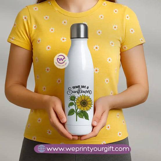 Custom thermal bottle- Sunflower