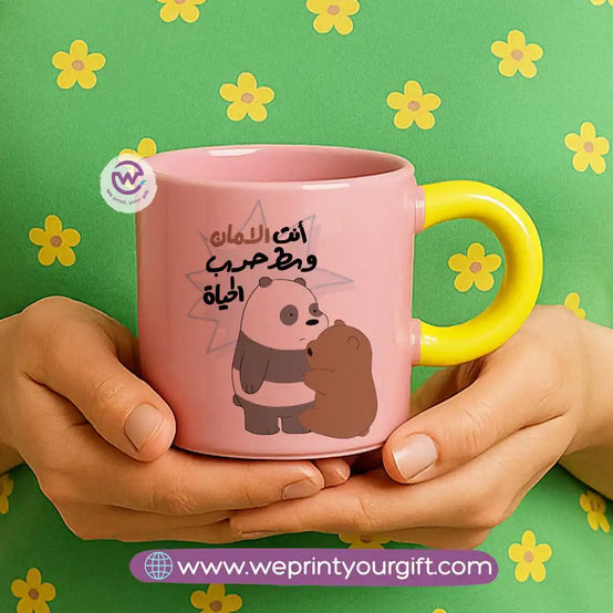 كوب بمقبض دائري - ثلاثة دببة