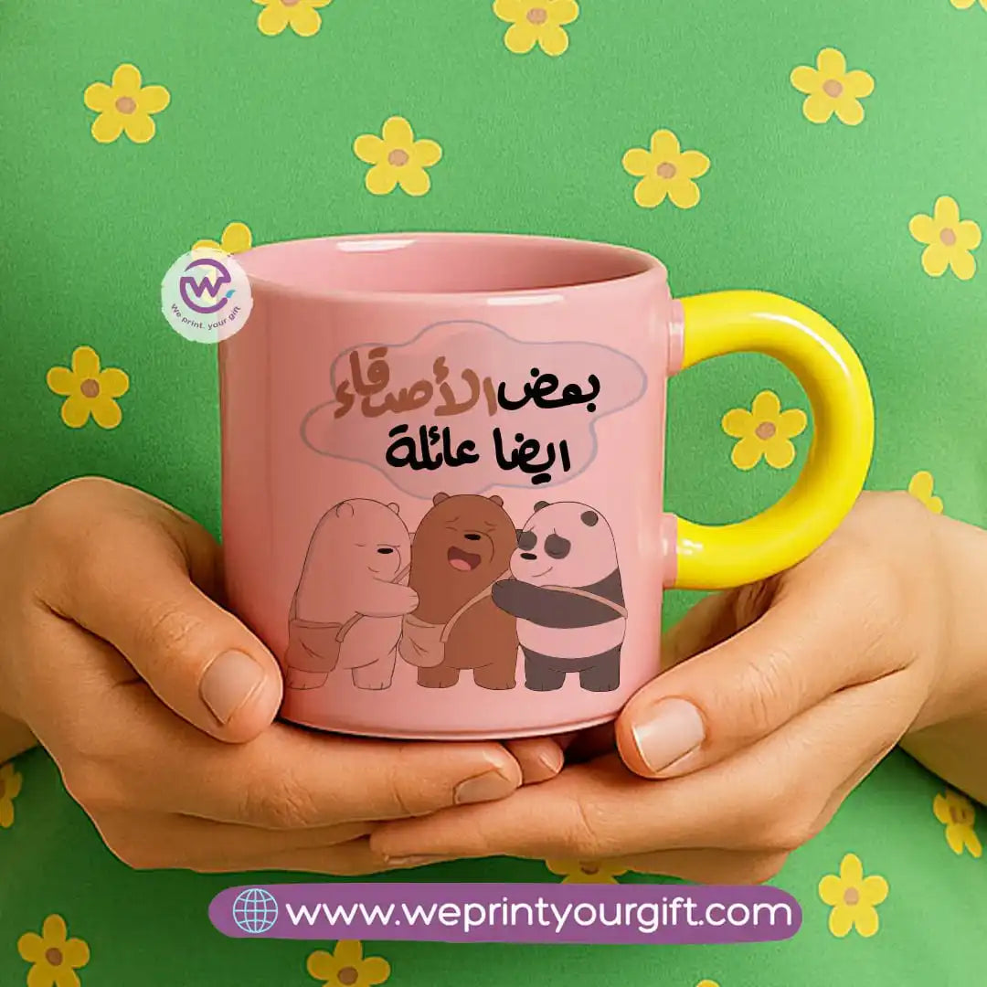 كوب بمقبض دائري - ثلاثة دببة