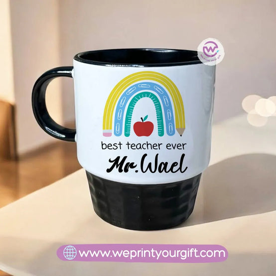 Personalized Mug- Ribbed mug- Teachers designs