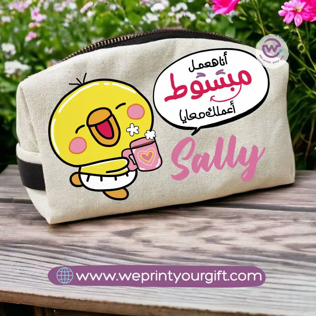 Custom makeup bag-Chick comic