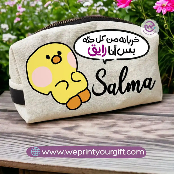 Custom makeup bag-Chick comic