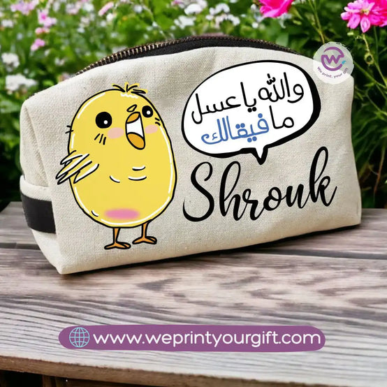 Custom makeup bag-Chick comic