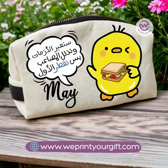Custom makeup bag-Chick comic