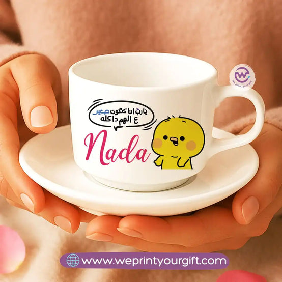 Custom Coffee Cup- Chick comic