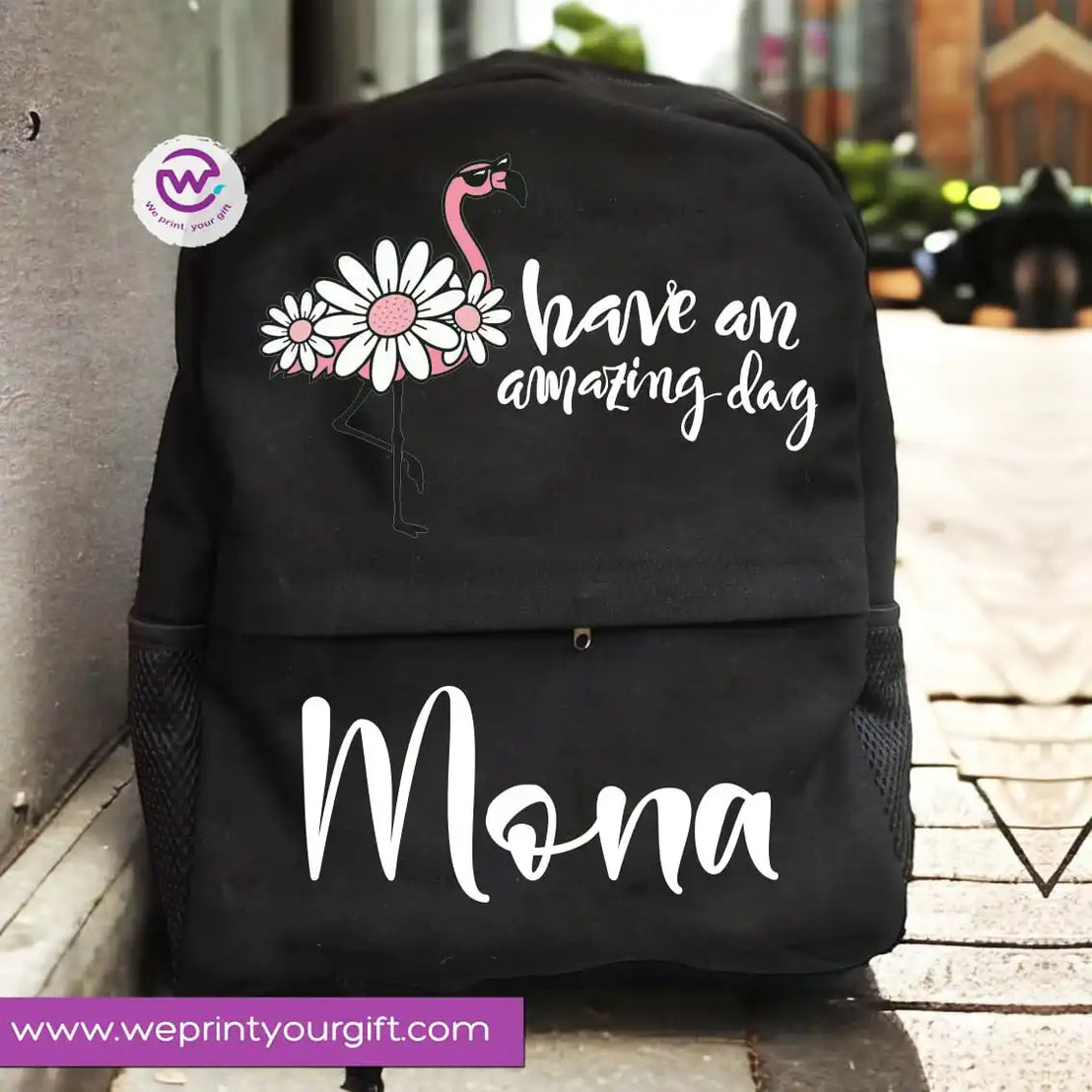 Custom back bag- Unicorn