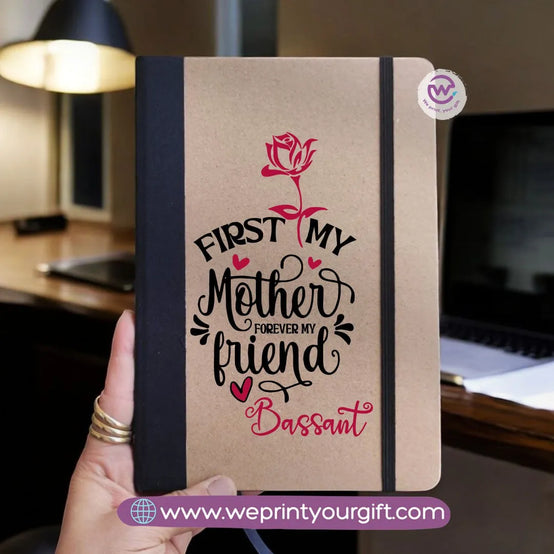 Custom Notebook- Rubber notebook -Mom