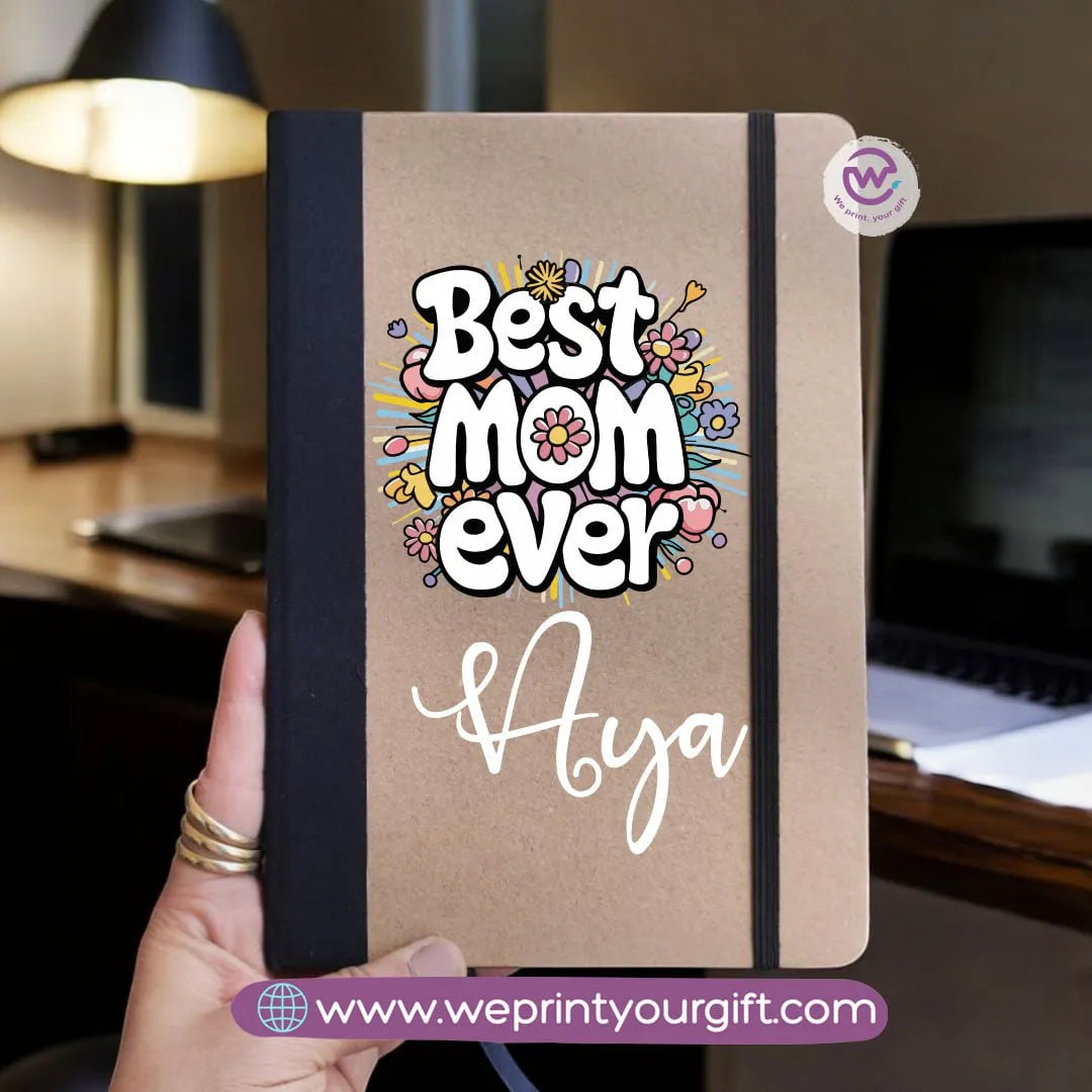 Custom Notebook- Rubber notebook -Mom