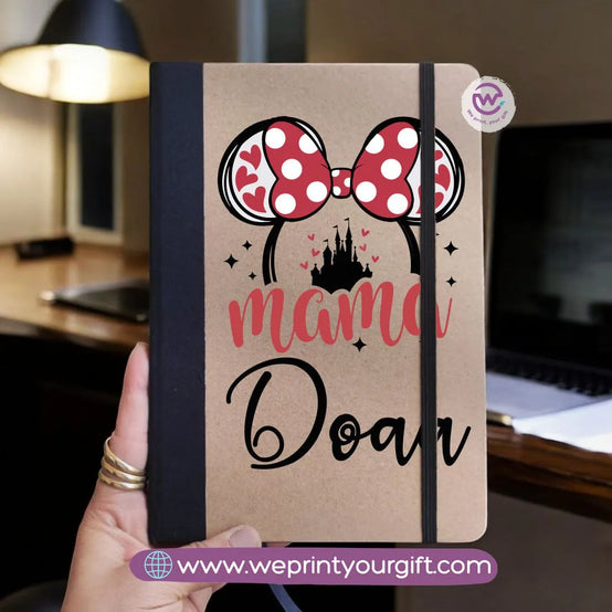 Custom Notebook- Rubber notebook -Mom