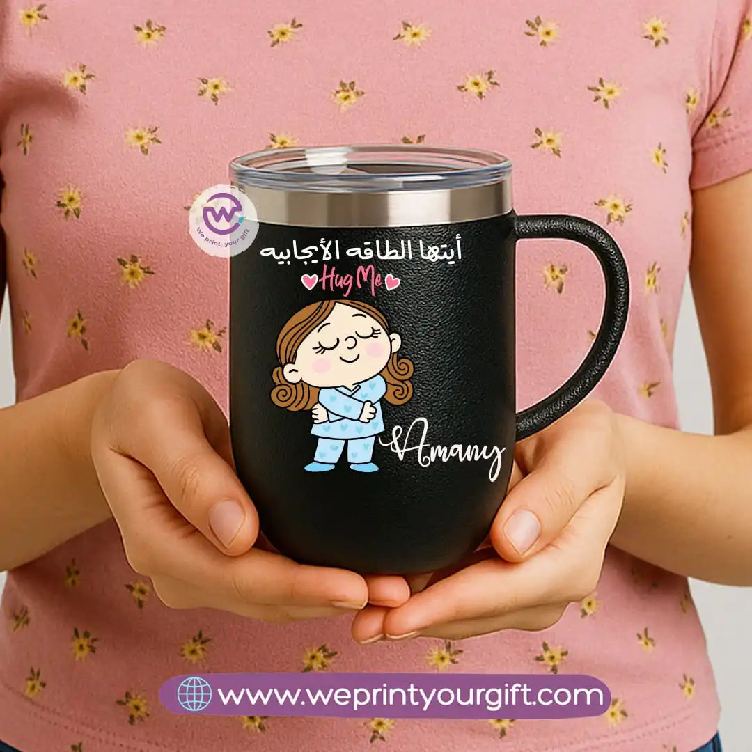 Thermal mug with acrylic lid- Comics