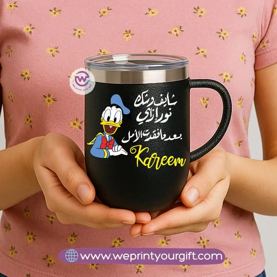 Thermal mug with acrylic lid- Comics