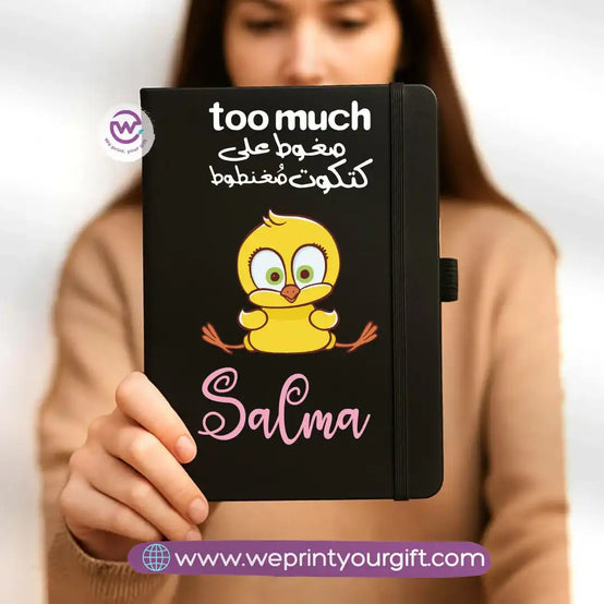 Custom notebook- Rubber notebook- Comic