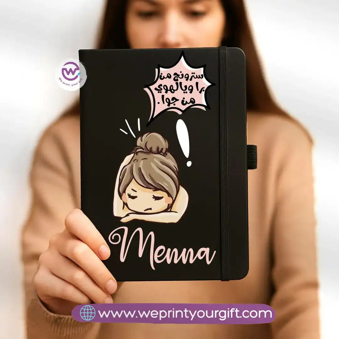 Custom notebook- Rubber notebook- Comic