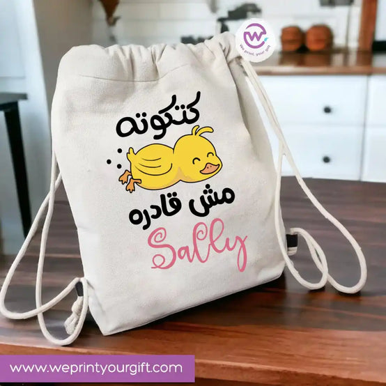 Custom bag-Drawstring bag- Comic