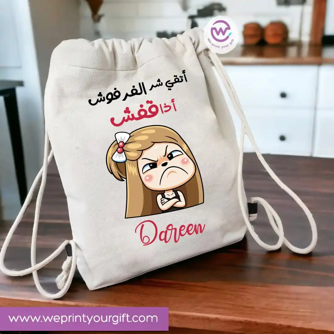 Custom bag-Drawstring bag- Comic