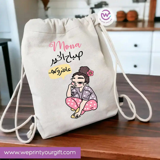 Custom bag-Drawstring bag- Comic