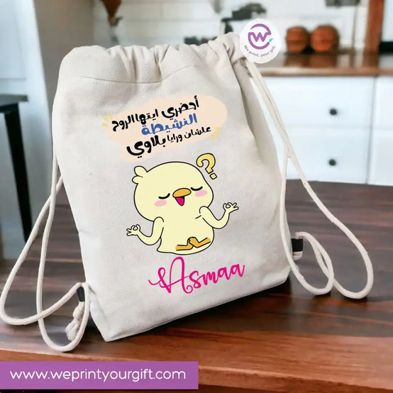 Custom bag-Drawstring bag- Comic