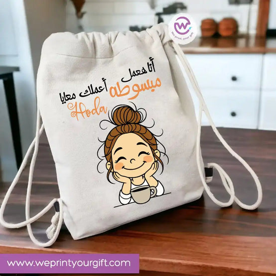 Custom bag-Drawstring bag- Comic