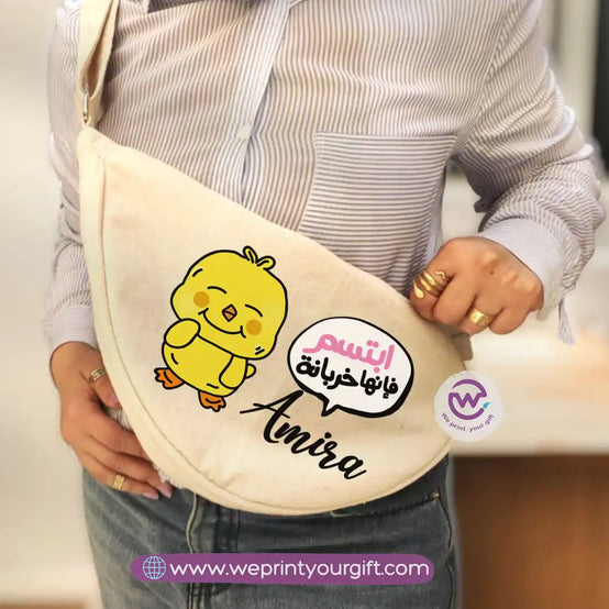 Custom waist bag- chick comic