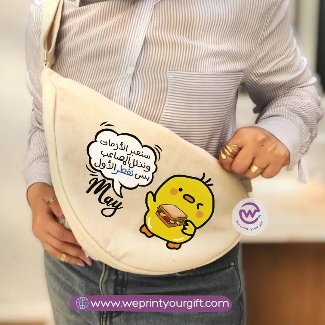 Custom waist bag- chick comic
