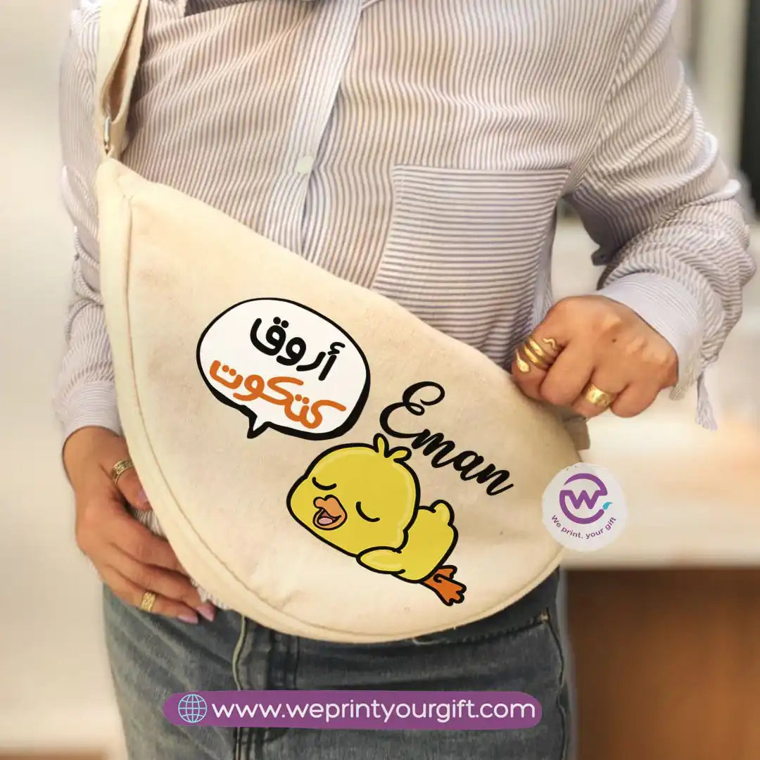 Custom waist bag- chick comic