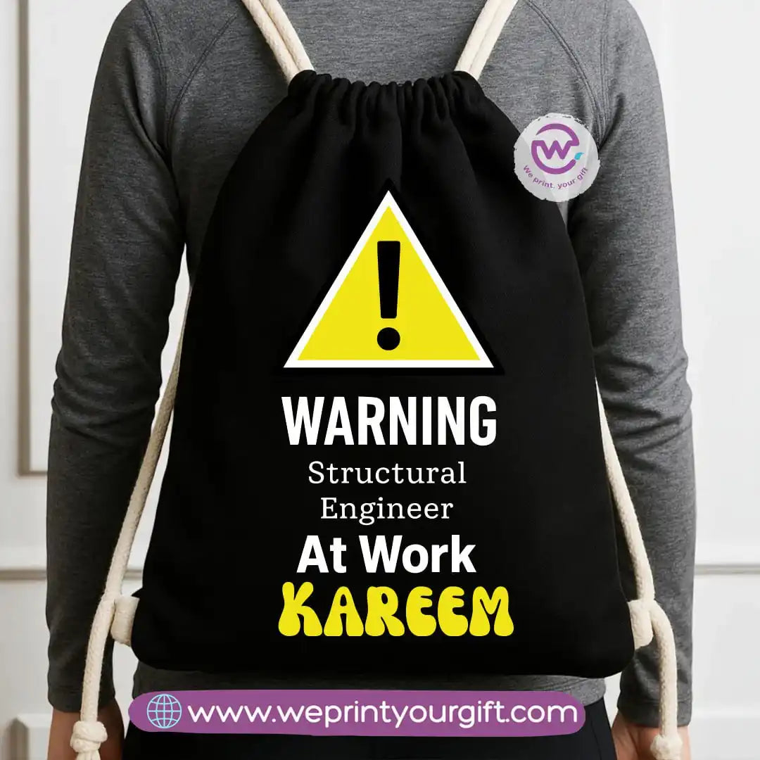 Custom bag-Drawstring bag- Engineers