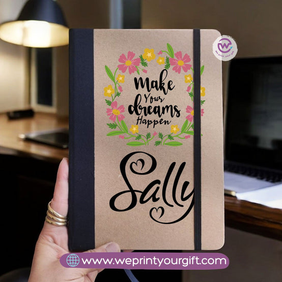Personalized Notebook- Rubber notebook- Motivation