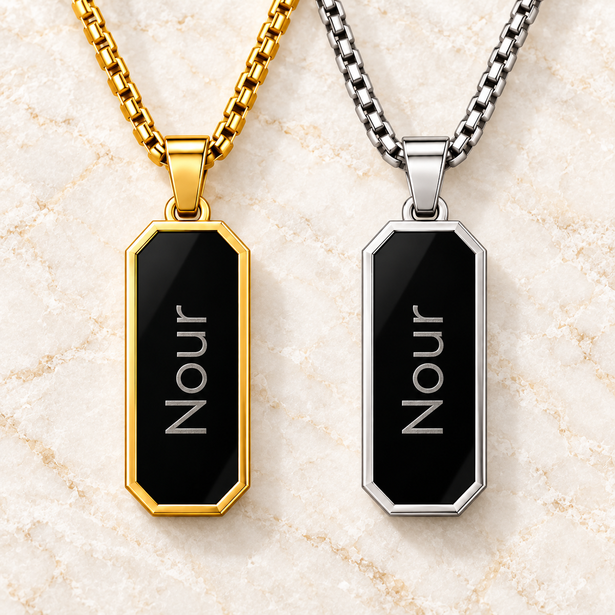 Rectangular Necklace – Customization Options
