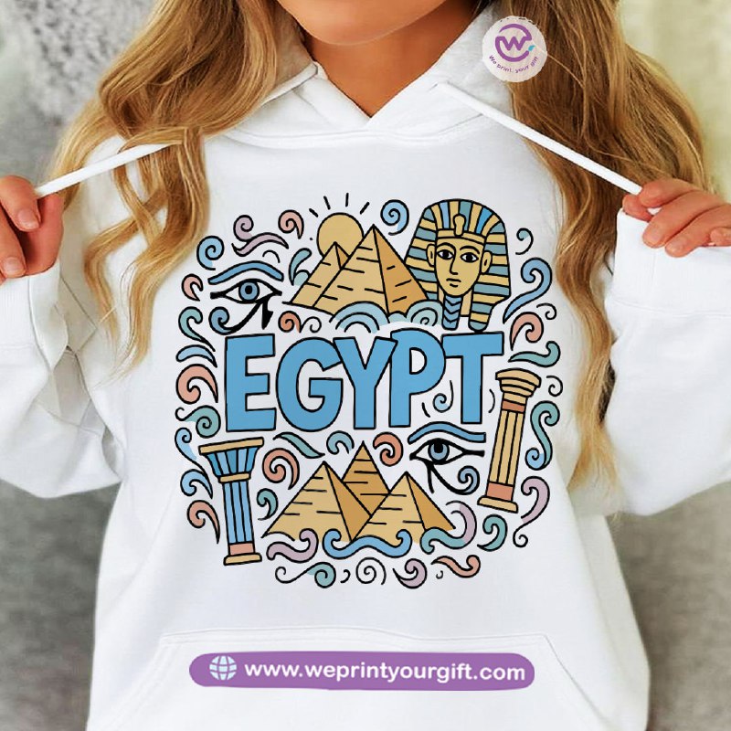 Pharaonic Egyptian Hoodie – Cotton Melton Unisex