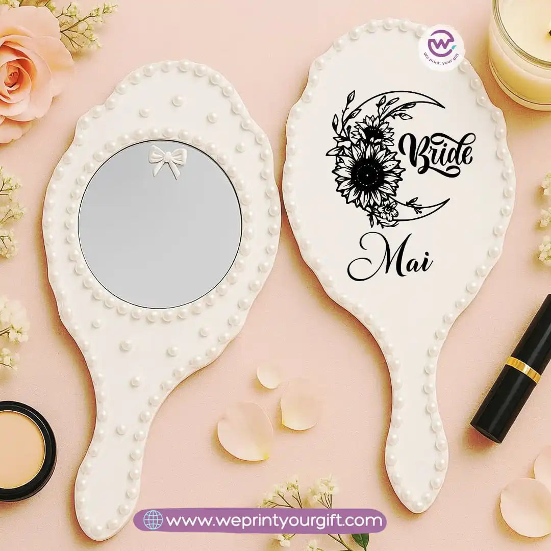 Personalized Bride Mirror with names
