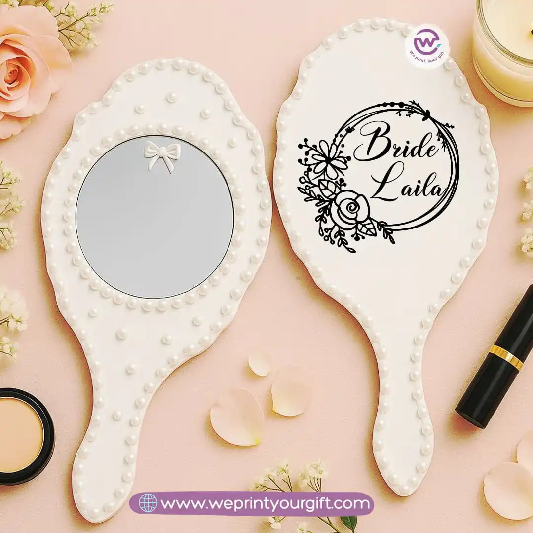 Personalized Bride Mirror with names