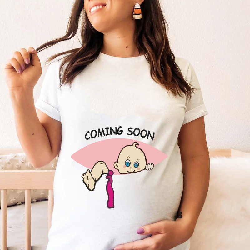 Custom T-shirt for pregnant women