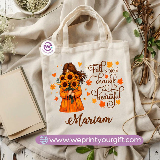 Retro Motivational Canvas Tote Bag – Vintage-Inspired Positive Quotes