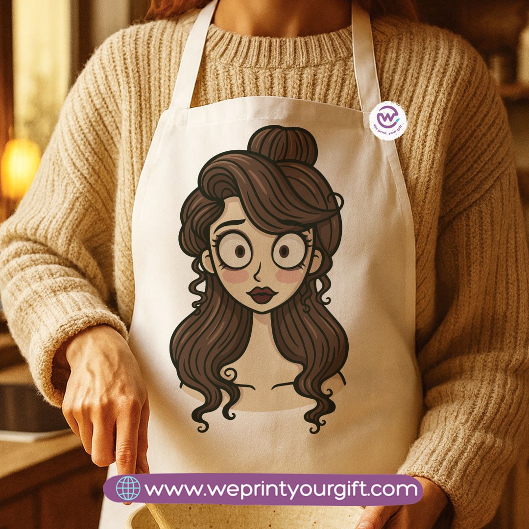 Spooky Halloween Apron – Custom Heavy Cotton Kitchen Apron with Front Pocket