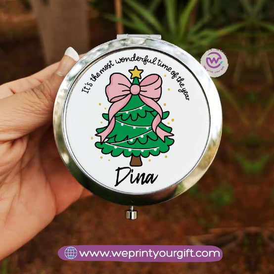 Personalized Compact Makeup Mirror | Christmas