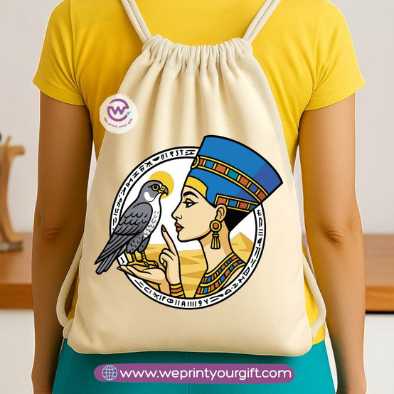 Pharaonic Egyptian Drawstring Backpack – Ancient Art Inspired Designs