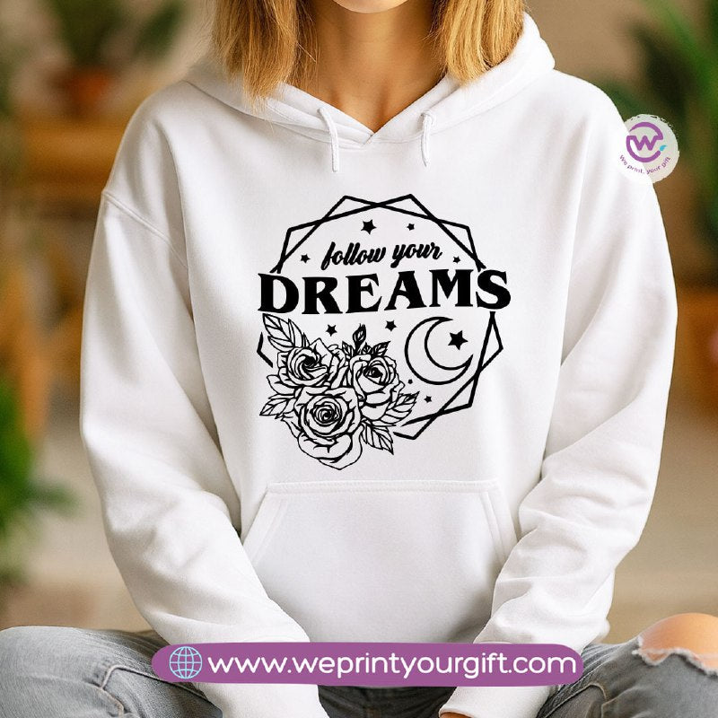 One Line Art Motivational Hoodie – Cotton Melton Unisex