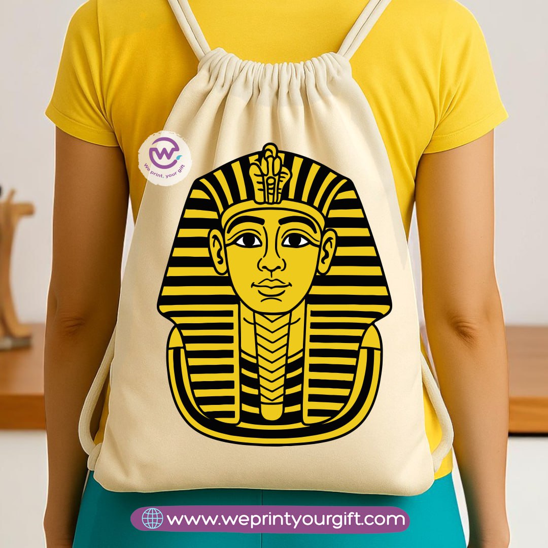 Pharaonic Egyptian Drawstring Backpack – Ancient Art Inspired Designs