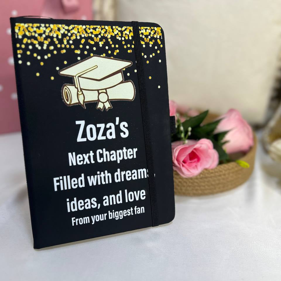 دفتر ملاحظات أسود مع شريط مطاطي - اشترِ 2 واحصل على 1 مجانًا