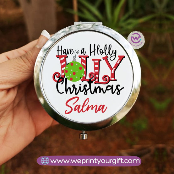 Personalized Compact Makeup Mirror | Christmas