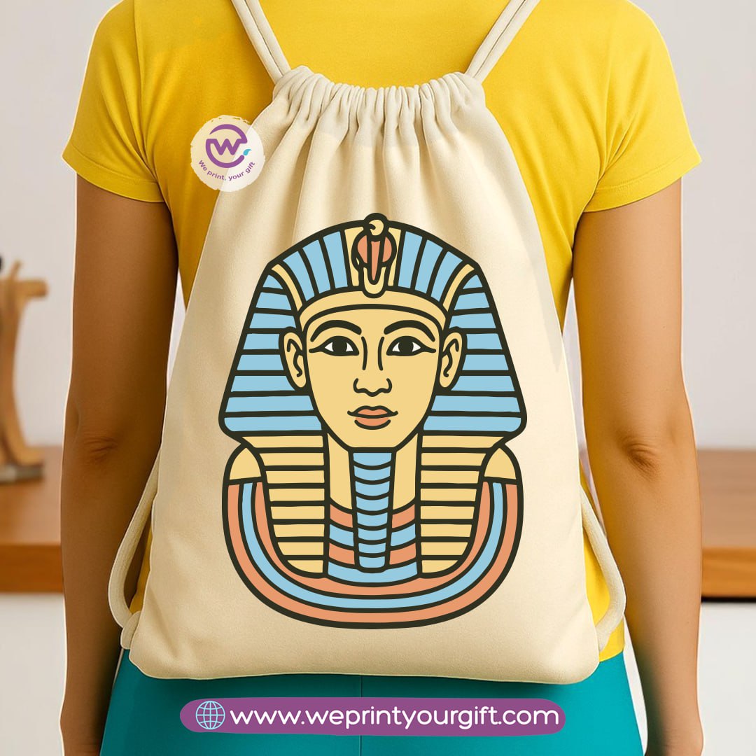 Pharaonic Egyptian Drawstring Backpack – Ancient Art Inspired Designs