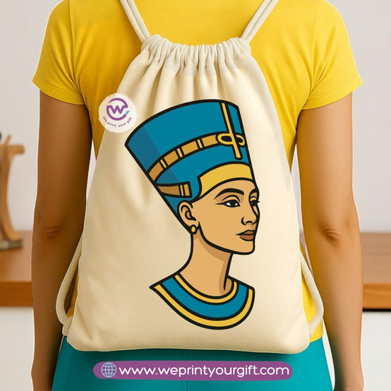 Pharaonic Egyptian Drawstring Backpack – Ancient Art Inspired Designs