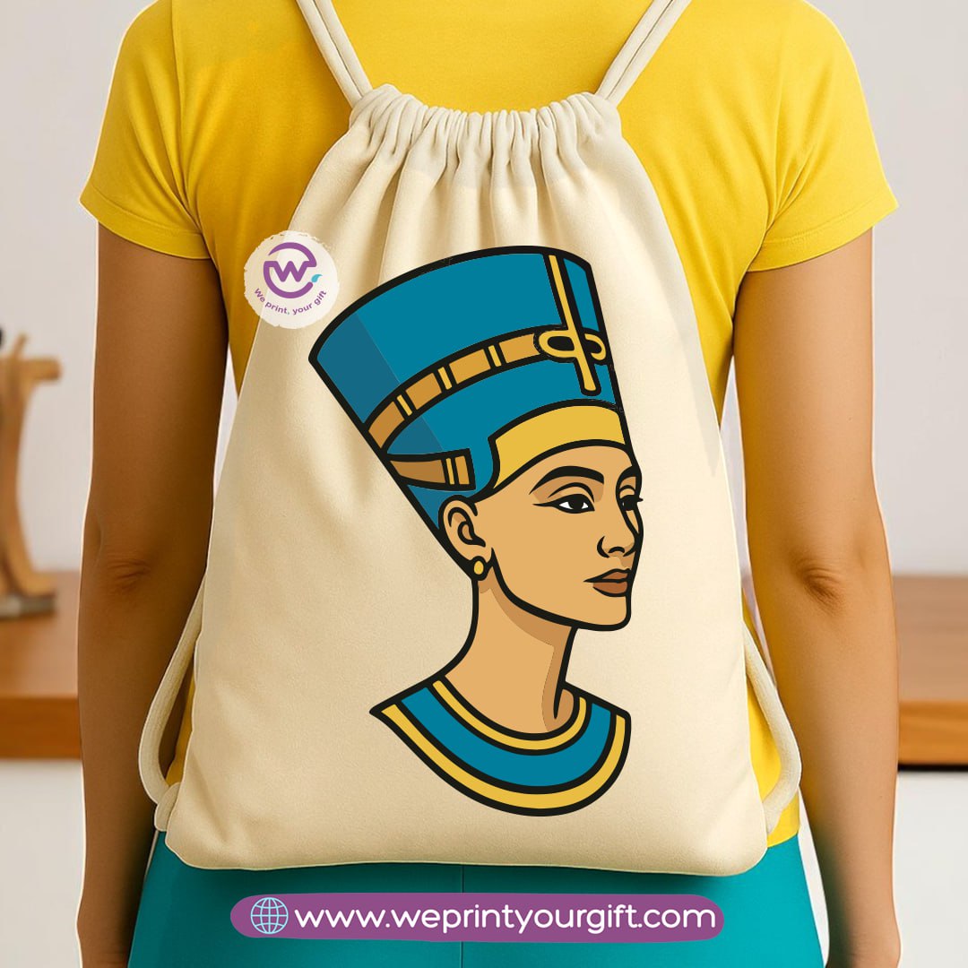 Pharaonic Egyptian Drawstring Backpack – Ancient Art Inspired Designs