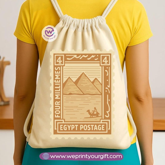 Pharaonic Egyptian Drawstring Backpack – Ancient Art Inspired Designs