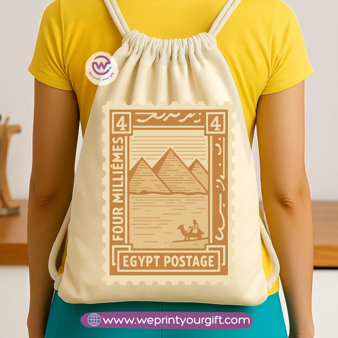 Pharaonic Egyptian Drawstring Backpack – Ancient Art Inspired Designs