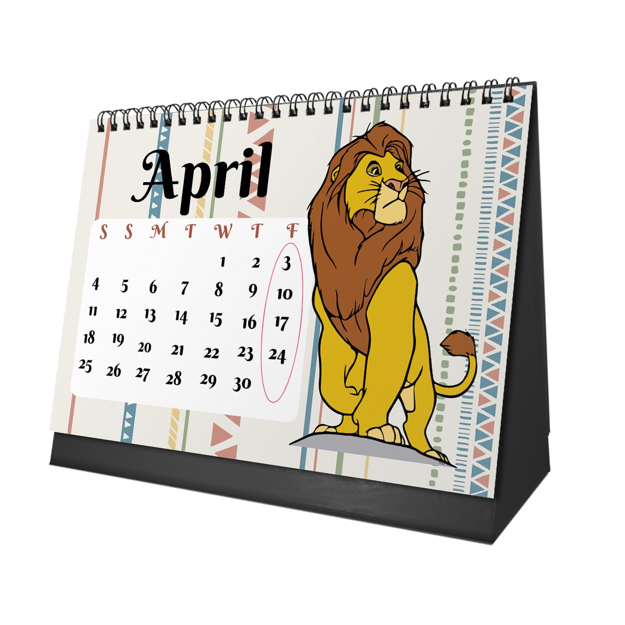 The Lion King Desk Calendar 2026