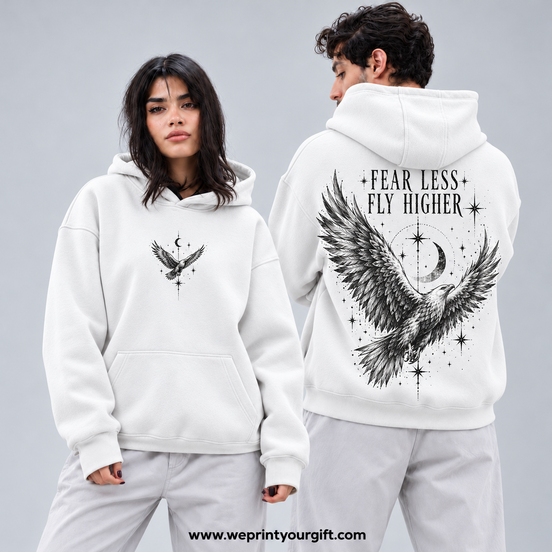 Unisex "Angel Wings" Hoodie - Premium Melton Cotton